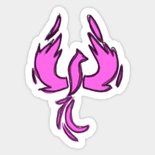 The Pink Phoenix Sticker